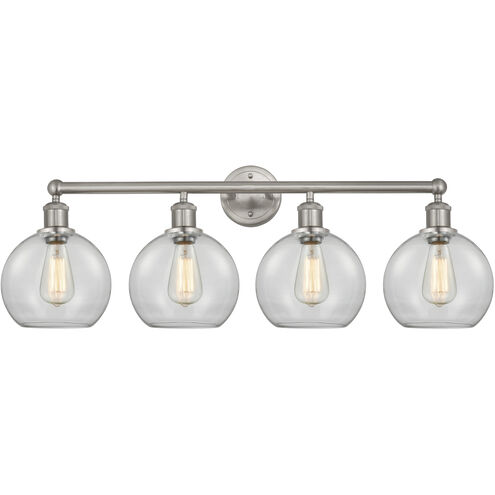 Athens 4 Light 35 inch Satin Nickel Bath Vanity Light Wall Light in Clear