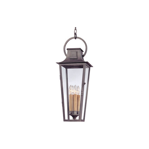 Bancroft 4 Light 10 inch Aged Pewter Outdoor Pendant