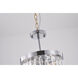 Canada 3 Light 11.8 inch Chrome Chandelier Ceiling Light