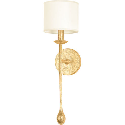 Osmond 1 Light 6 inch Vintage Gold Leaf Wall Sconce Wall Light