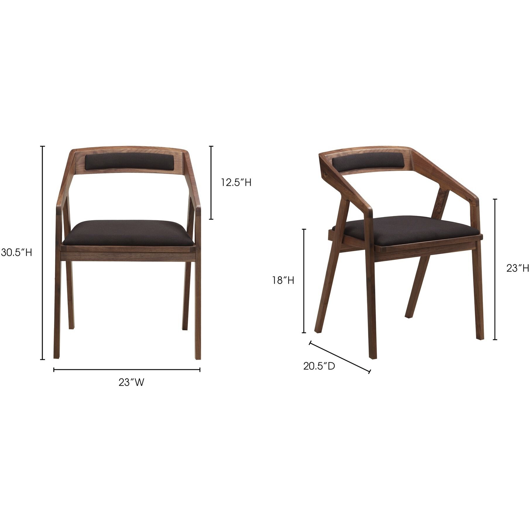 Padma Brown Arm Chair