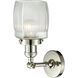 Franklin Restoration Colton LED 6 inch Polished Nickel Semi-Flush Mount Ceiling Light, Franklin Restoration