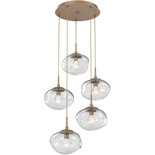 Nova LED LED Novel Brass Chandelier Ceiling Light, Round Multi-Pendant