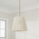 Tara 1 Light 12 inch Matte Brass Pendant Ceiling Light