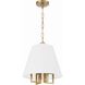 Westwood 4 Light 13.5 inch Vibrant Gold Chandelier Ceiling Light