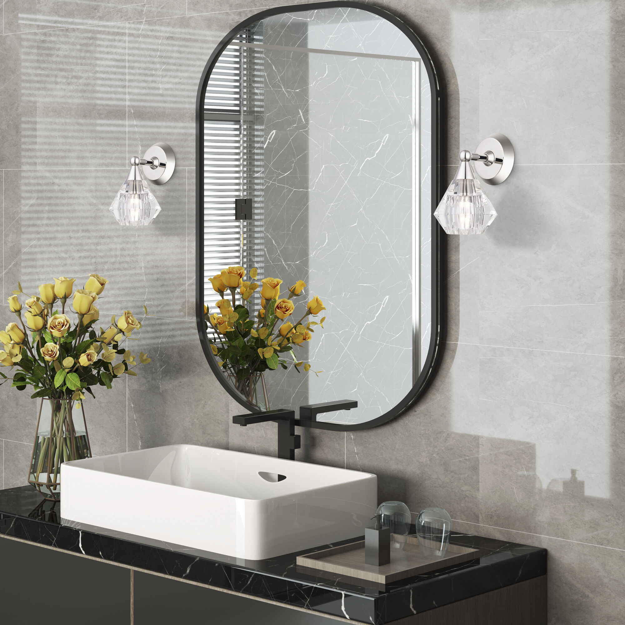 Brussels 1 Light 7 inch Polished Nickel Crystal Single Sconce Wall Light