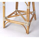 Designer'S Edge Solstice White &  Tan Rattan 41 inch Barstool