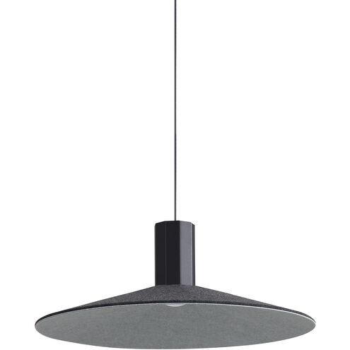 Faroe LED 19.5 inch Flecked Black/Grey Pendant Ceiling Light