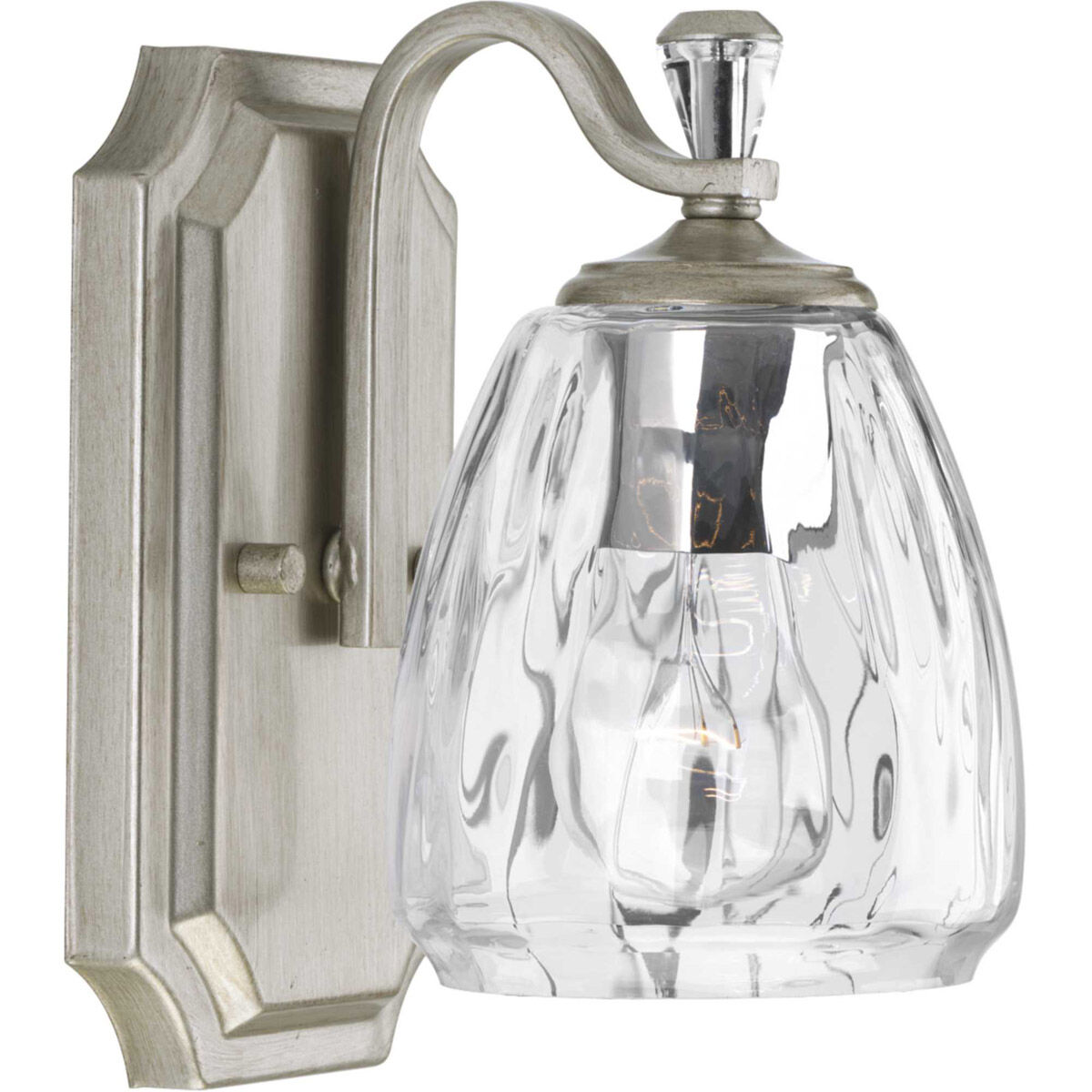 Anjoux 1 Light 5 inch Silver Ridge Bath Vanity Wall Light