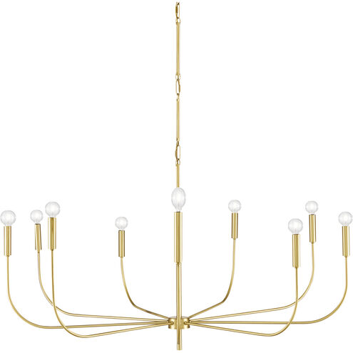 Lepanto 9 Light 48 inch Brushed Brass Chandelier Ceiling Light