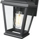 Raphael 1 Light 19.25 inch Sand Black Outdoor Wall Light in Soft Sand Black