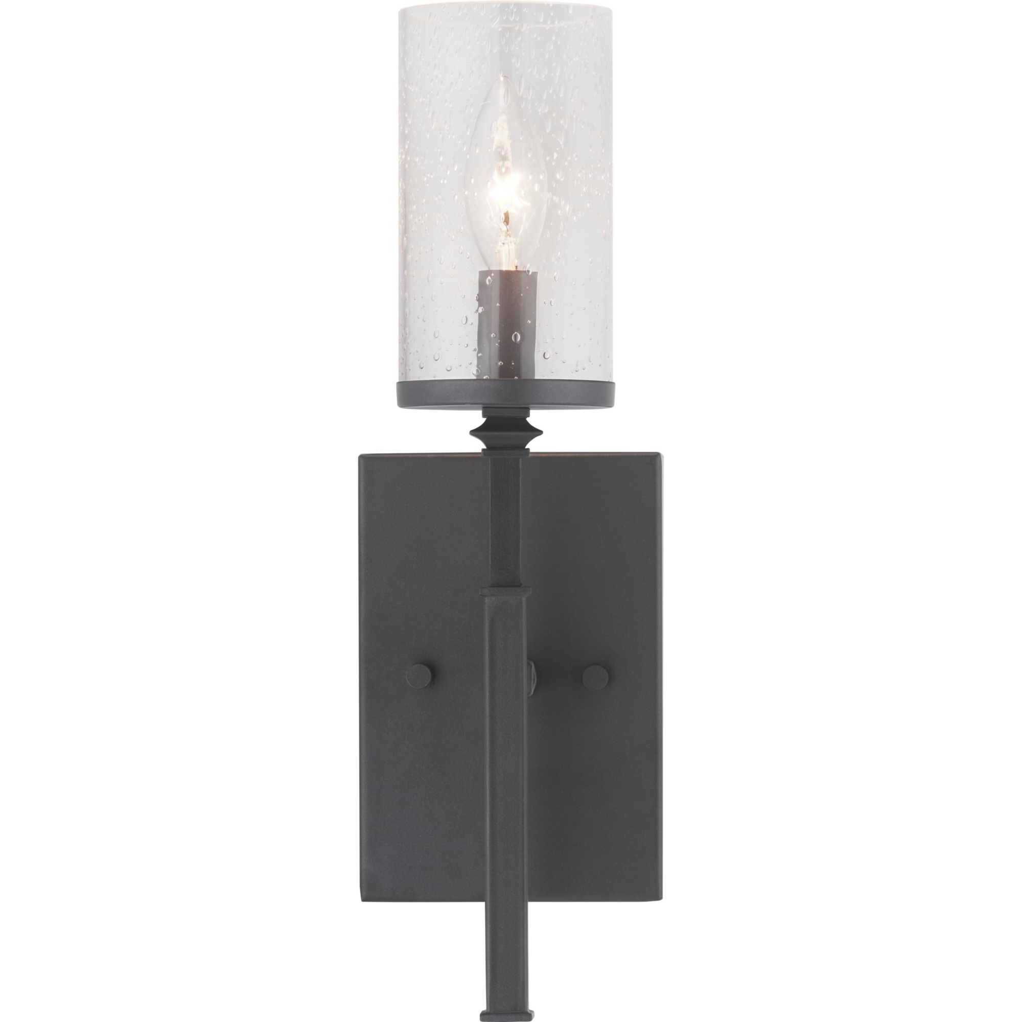 Gresham 1 Light Graphite Wall Bracket Wall Light, Design Series
