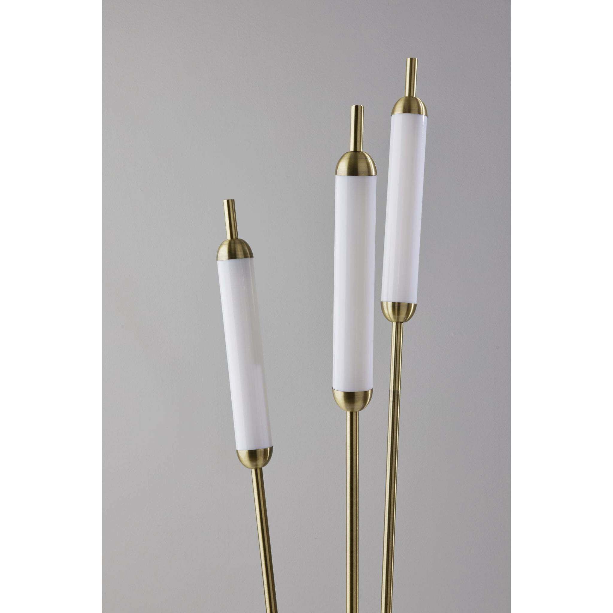 Pierce 62 inch 9.00 watt Antique Brass Floor Lamp Portable Light