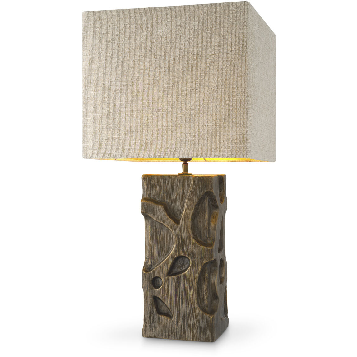 Enzo 30.31 inch 40 watt Vintage Brass Table Lamp Portable Light