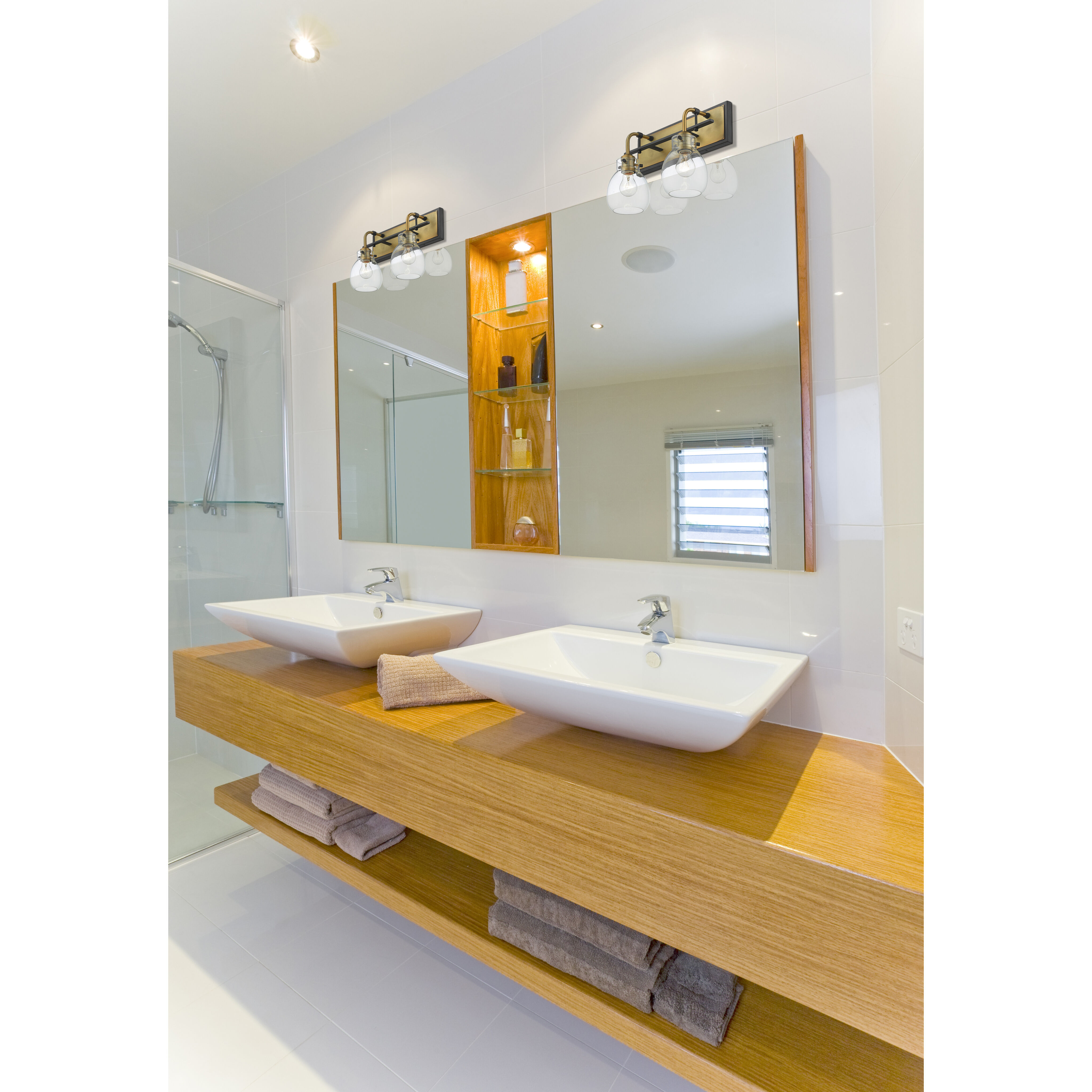 Kraken 2 Light 16 inch Matte Black and Olde Brass Wall Sconce Wall Light