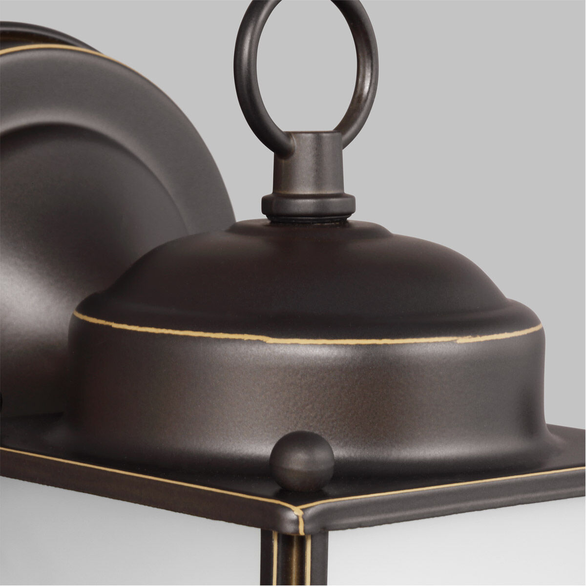 New Castle 1 Light 10.25 inch Antique Bronze Outdoor Wall Lantern, Large