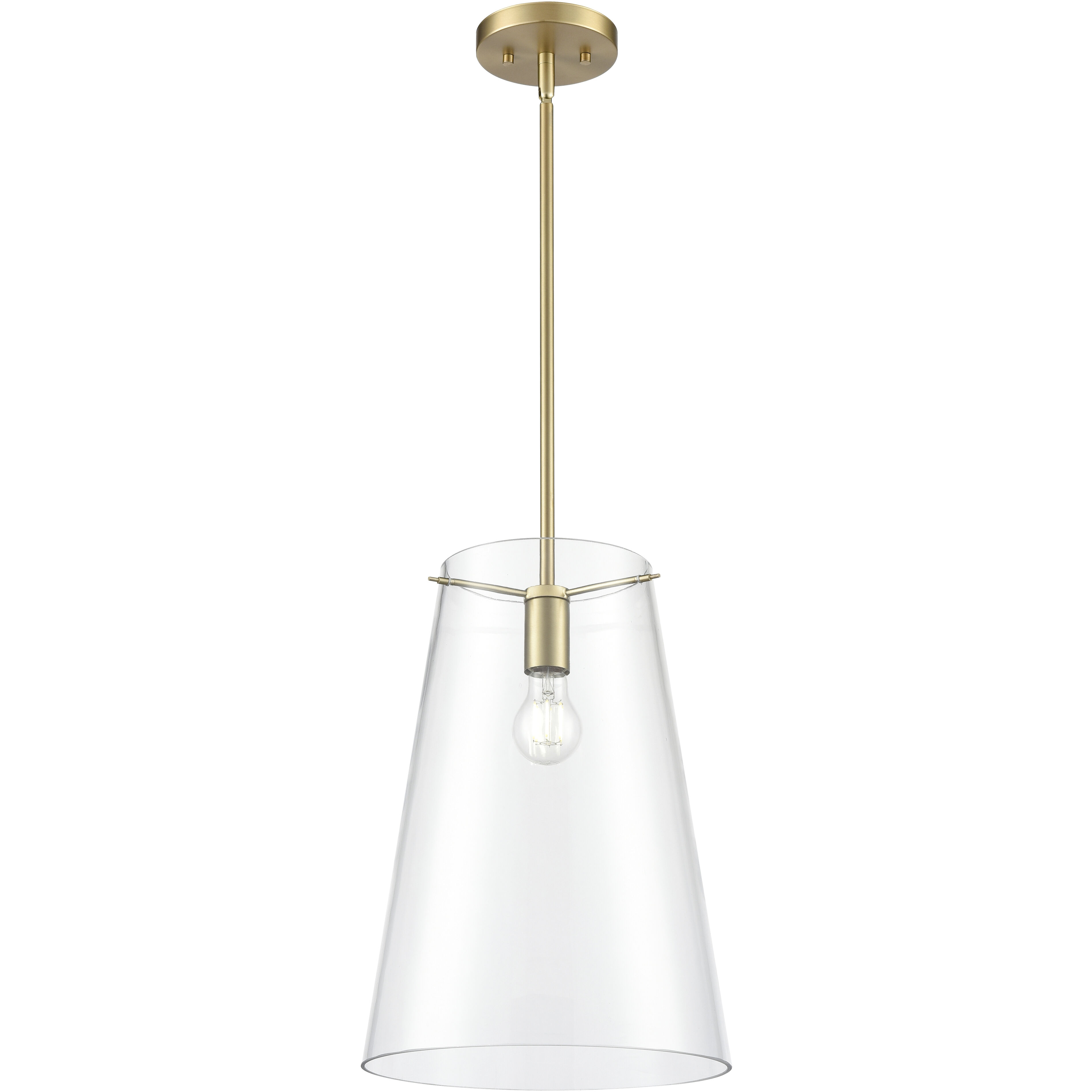 Maccan 1 Light 11.75 inch Vintage Brass Pendant Ceiling Light