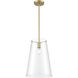 Maccan 1 Light 11.75 inch Vintage Brass Pendant Ceiling Light
