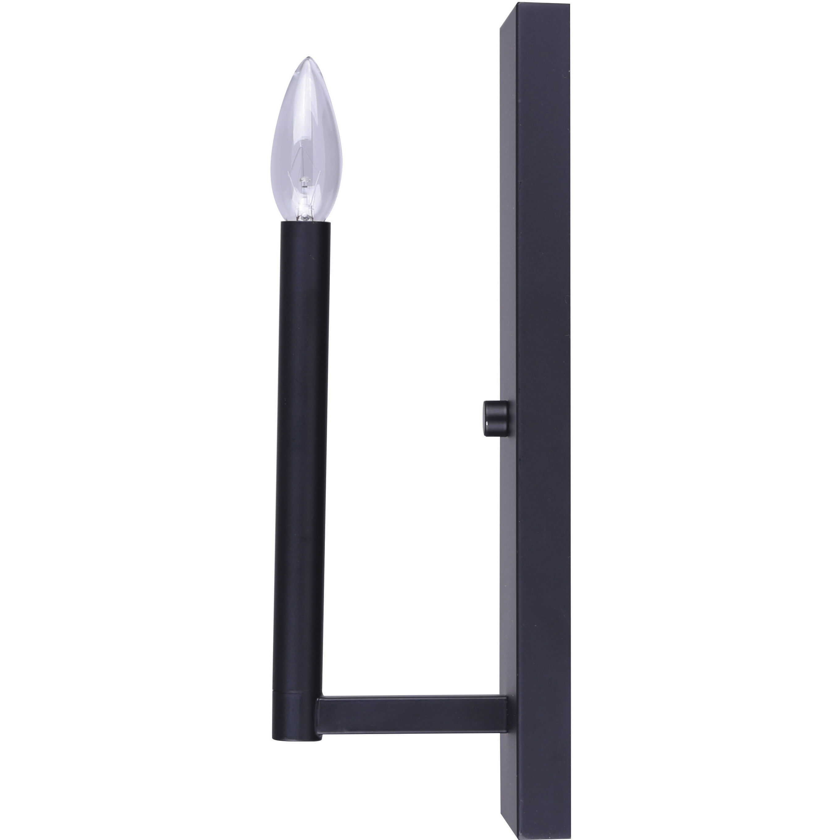 Madison 1 Light 4 inch Black Wall Light