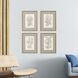 Florals Collection Green Framed Art