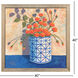 Bouquet of Orange Orange and Blue and Green Canvas