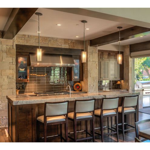 Downtown Mesh 1 Light 4 inch Flat Bronze Pendant Ceiling Light in Adjustable Cord, E26 Incandescent, Frosted