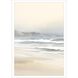 Waterside Collection Lacquered White Wood Shadow Box Style Framed Art