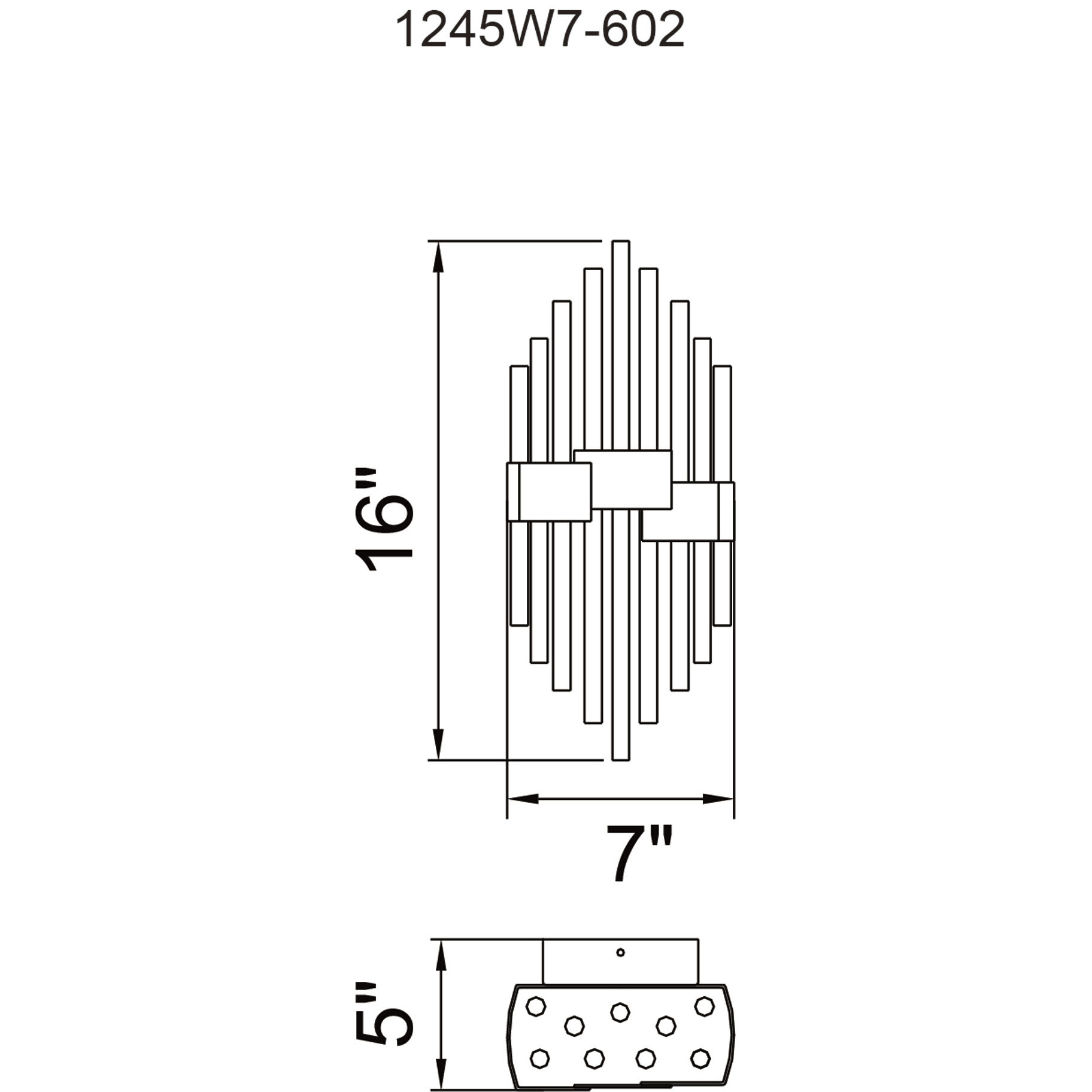 Millipede LED 7 inch Satin Gold Wall Light