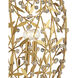 Secret Garden 4 Light 20.5 inch Contemporary Gold Leaf and Contemporary Gold Chandelier Ceiling Light