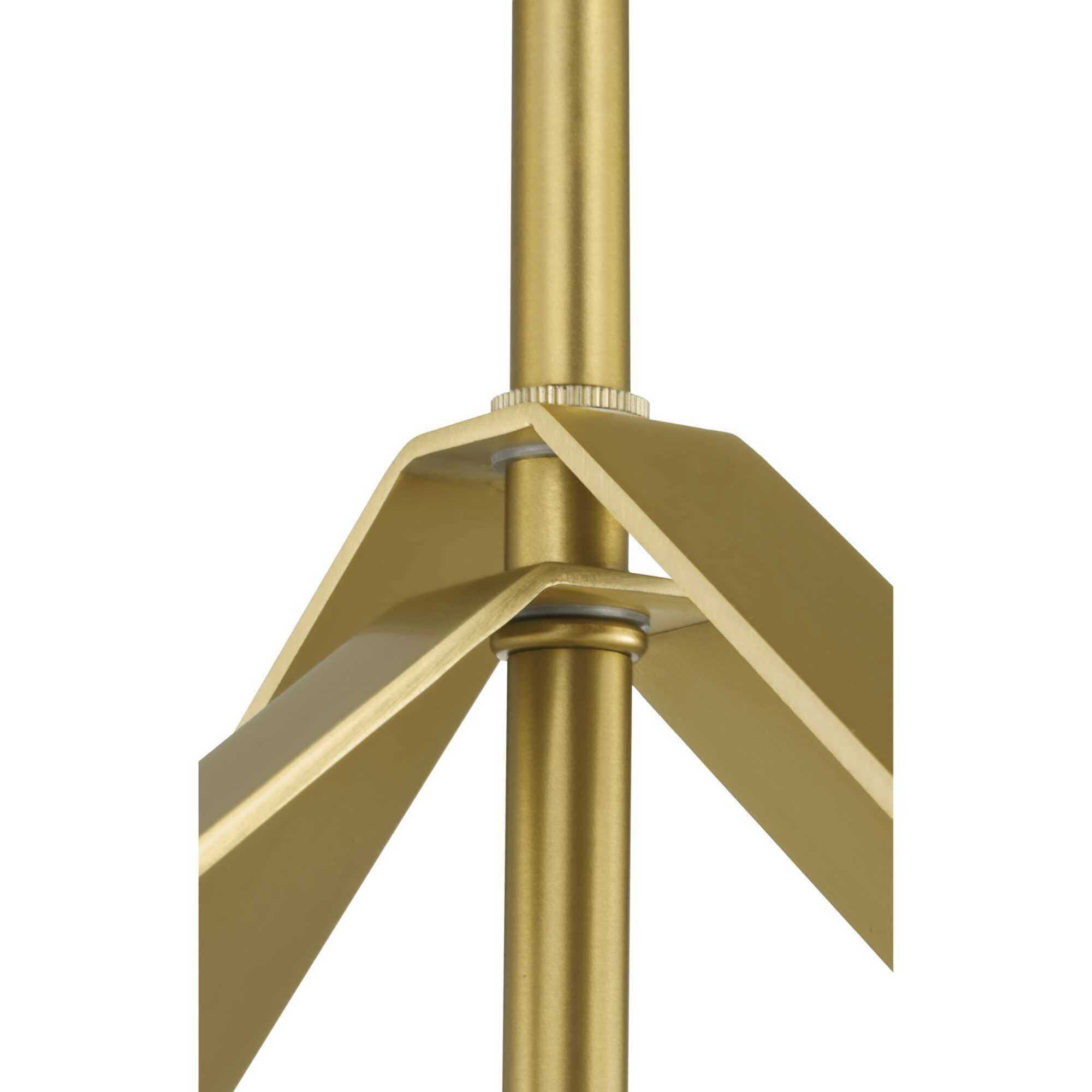 Vertex 4 Light 15 inch Brushed Gold Foyer Light Ceiling Light