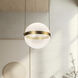 Pisces LED 11.88 inch Brushed Gold and Light Guide Pendant Ceiling Light