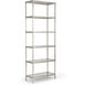 Chelsea House 82 X 30 inch Antique Silver Leaf/Clear Etagere