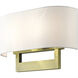 Allison 2 Light 15 inch Antique Brass ADA Wall Sconce Wall Light, Large