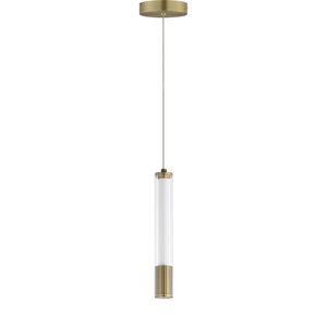 Cortex LED 1.5 inch Natural Aged Brass Single Pendant Ceiling Light