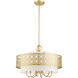 Calinda 7 Light 25 inch Soft Gold Pendant Chandelier Ceiling Light