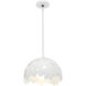 Pangea 1 Light 15.3 inch White Pendant Ceiling Light - Open Box