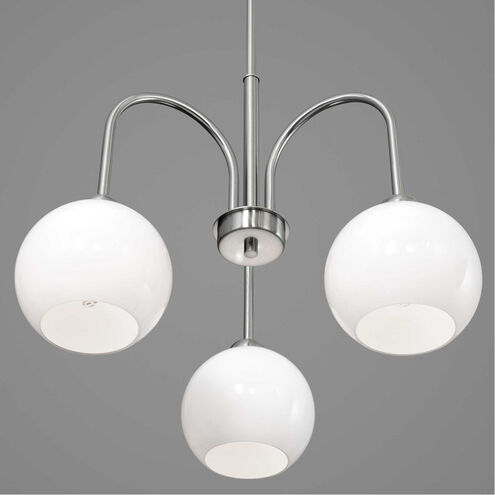 Carisa 3 Light 21.5 inch Brushed Nickel Chandelier Ceiling Light