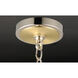 Uptown 8 Light 36 inch Satin Brass and Polished Nickel Chandelier Ceiling Light