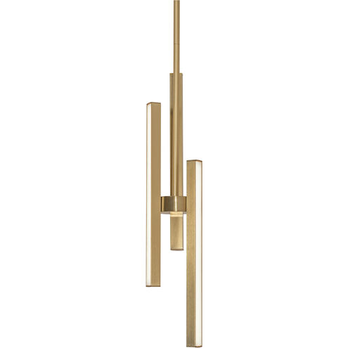 Indra 3 Light 4 inch Satin Brass Pendant Ceiling Light