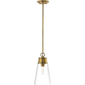 Wentworth 1 Light 7.5 inch Rubbed Brass Pendant Ceiling Light