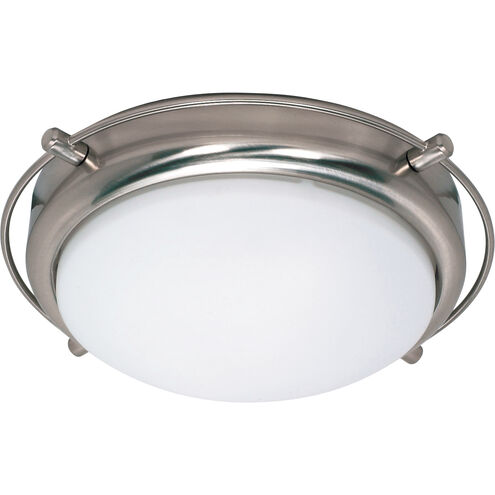 Polaris 2 Light 14 inch Brushed Nickel Flush Mount Ceiling Light