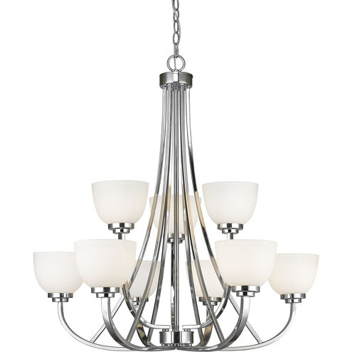 Ashton 9 Light 31 inch Chrome Chandelier Ceiling Light in 25.3