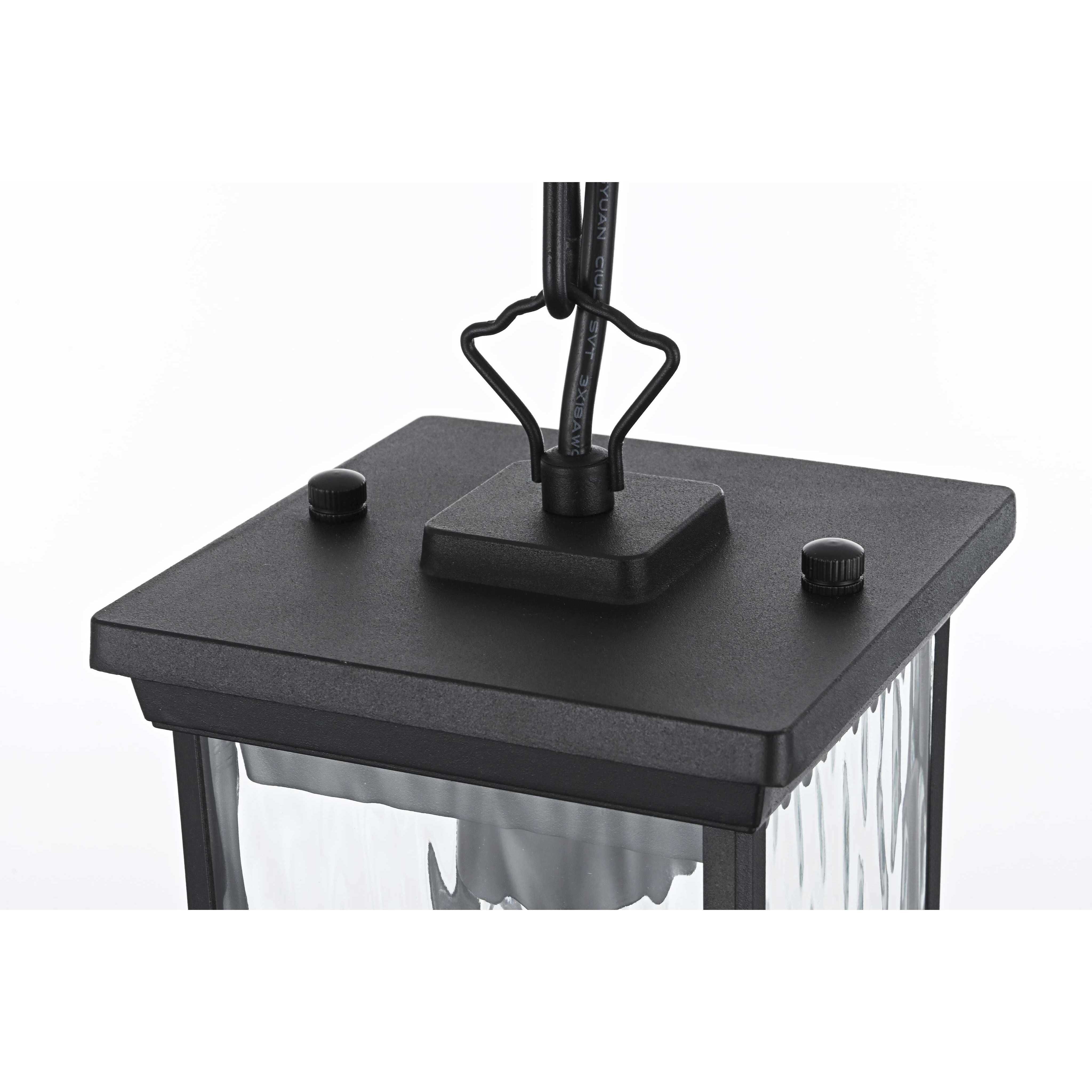 Mascher 1 Light 5 inch Black Outdoor Pendant