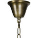 Toby 4 Light 13 inch Antique Brass Chandelier Ceiling Light