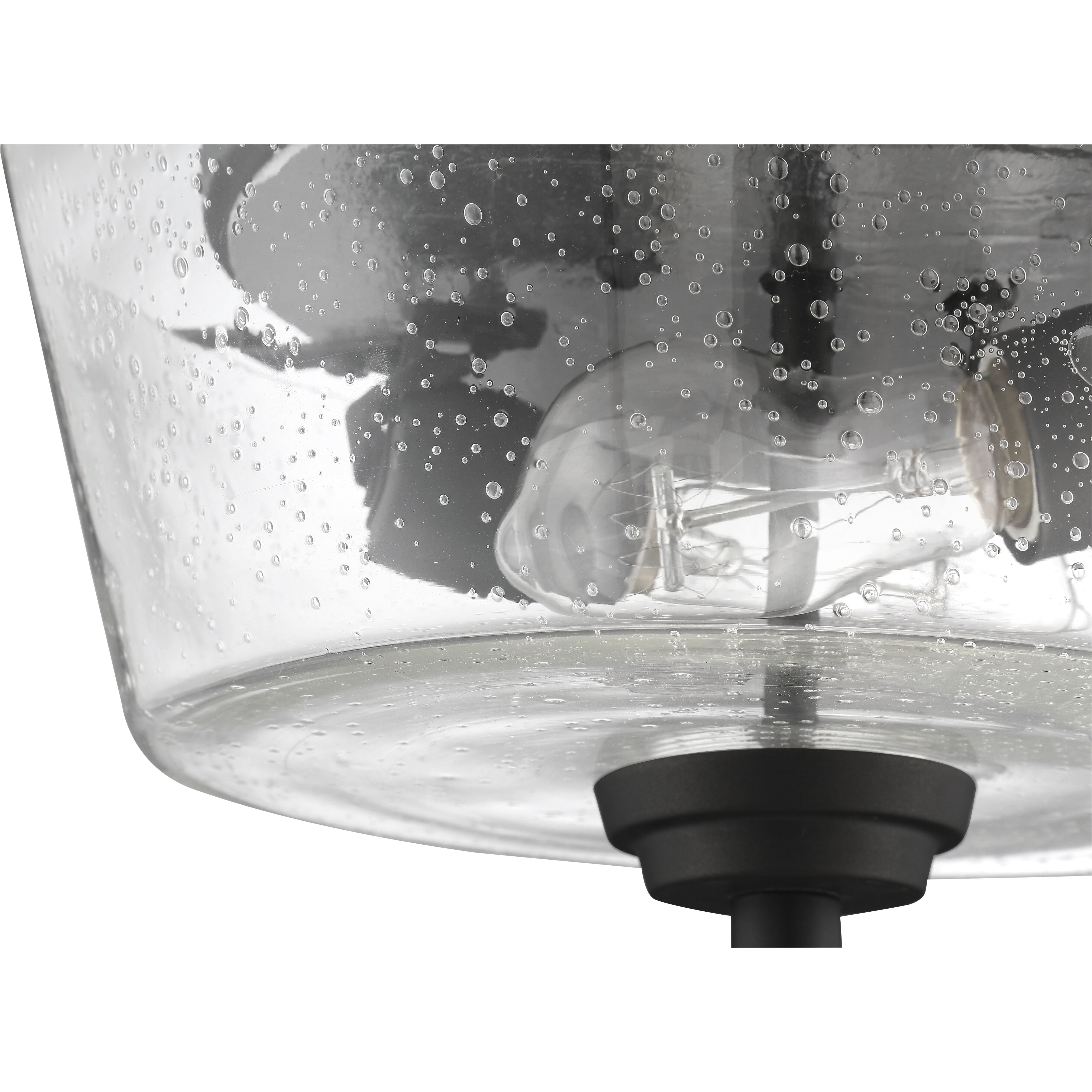 Neighborhood Grace 2 Light 13 inch Espresso Convertible Semi Flush Ceiling Light in Clear Seeded, Neighborhood Collection