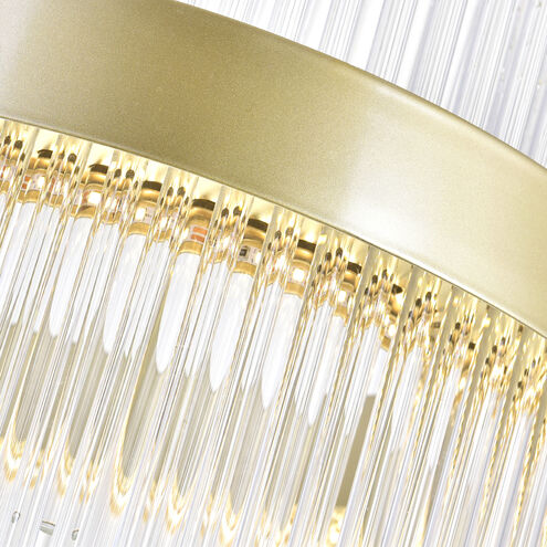 Genevieve LED 16 inch Medallion Gold Chandelier Ceiling Light