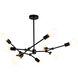 Canada 9 Light 31 inch Matte Black Chandelier Ceiling Light