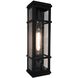 Granger Square LED 20 inch Black Outdoor Wall Light