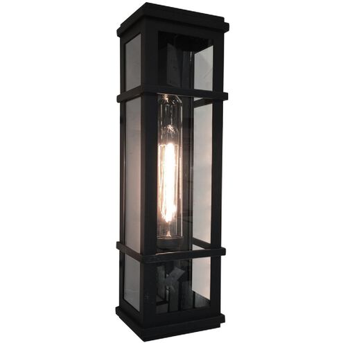 Granger Square LED 20 inch Black Outdoor Wall Light