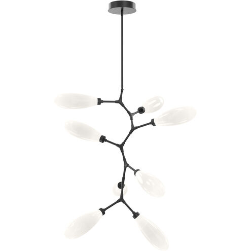 Fiori LED Matte Black Chandelier Ceiling Light, Modern Vine